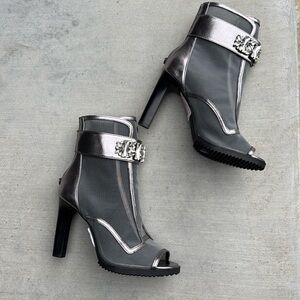 New Karl Lagerfeld Paris Blayze Peep Toe Bootie